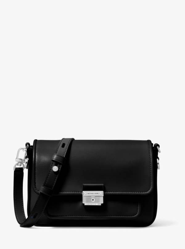 Damske Spojková Taška Michael Kors Bradshaw Medium Leather Čierne - Kabelky Michael Kors Sleva | ICAFX-2537